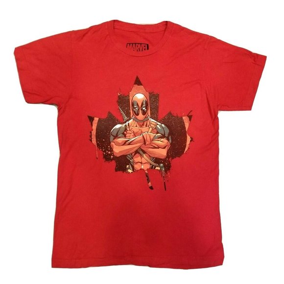 Official Marvel Deadpool Red Men T Shirt S… - Picture 1 of 7